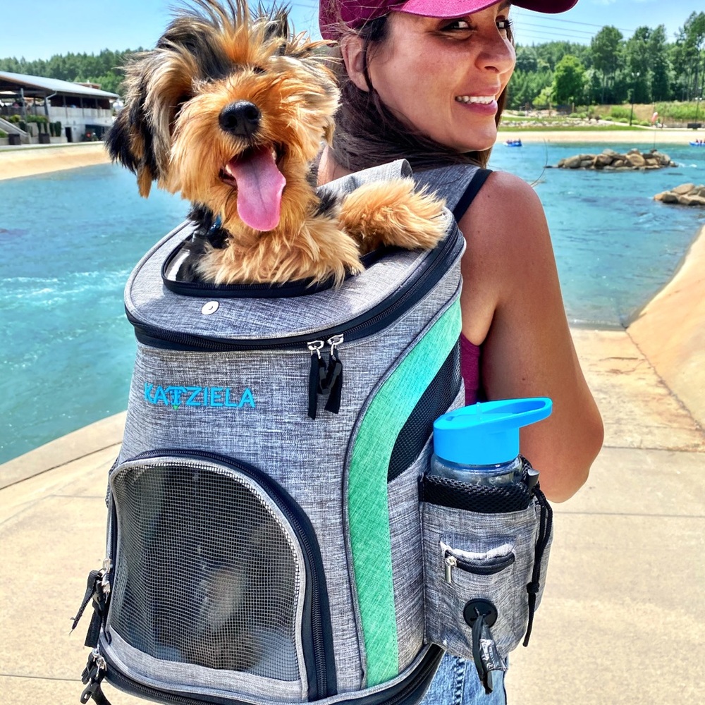 Katziela Pet Carrier Backpack Green Turquoise 🐾